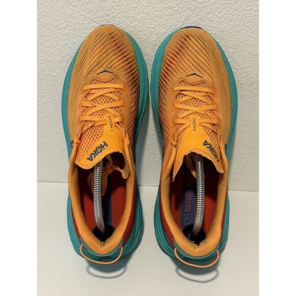 Hoka One Mens Rincon 3 Orange Running Shoes Sz 10.5 D Active Sneakers 1119395 main image 11